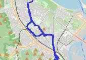Trasa z dnia 2014-08-04 18:33 - mapa trasy gps - rower miejski