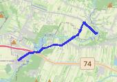 Trasa z dnia 2014-08-05 19:14 - mapa trasy gps - rower trekkingowy