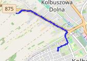 Trasa z dnia 2014-08-05 19:24 - mapa trasy gps - rower górski