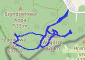 Wycieczka w okolicy Jodłowego Wzgórza i Zamkowej Góry - mapa trasy gps - marsz