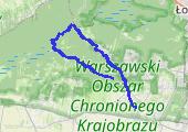Po Kampinoskim - mapa trasy gps - marsz