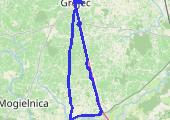 Trasa z dnia 2014-08-15 14:16 - mapa trasy gps - rower szosowy