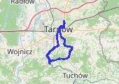 Pleśna, Zajazd Pod Grzybem, Łękawica, Zawada - mapa trasy gps - rower trekkingowy