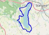 Maraton wokół j. Miedwie 2014 - mapa trasy gps - rower górski