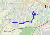 Trasa z dnia 2014-08-18 12:30 - mapa trasy gps - rower górski