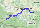 Szklarska Poręba - mapa trasy gps - rower górski