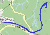 Przełęcz Kocierska - Warownia - mapa trasy gps - spacer