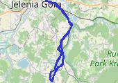 Męki rowerowe  - mapa trasy gps - rower górski