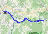 Miedzianka - mapa trasy gps - rower górski