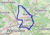 Mały trening... - mapa trasy gps - rower górski