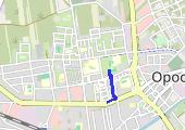 Zakupy - mapa trasy gps - rower trekkingowy