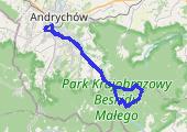 lesko_deszcz - mapa trasy gps - rower górski
