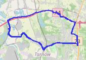 Dunajec - pierwsze 20 km Maciuka - mapa trasy gps - rower trekkingowy