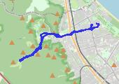 Trasa z dnia 2014-09-01 19:03 - mapa trasy gps - rower miejski