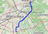 Mały trening... - mapa trasy gps - rower górski