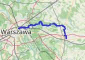 Mińsk Mazowiecki - Warszawa - mapa trasy gps - rower trekkingowy