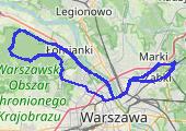 Mały trening... - mapa trasy gps - rower górski