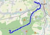 Trasa z dnia 2014-09-07 18:29 - mapa trasy gps - rower górski