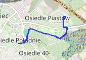 Trasa z dnia 2014-09-13 10:36 - mapa trasy gps - rower trekkingowy