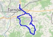 Tarnów, Trzemesna, Łękawica, Zawada-góry - mapa trasy gps - rower trekkingowy