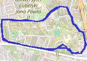 Trasa z dnia 2014-09-23 21:31 - mapa trasy gps - bieganie