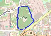 trasa biegu przełajowego - mapa trasy gps - marsz
