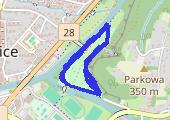 Trasa z dnia 2014-09-28 19:21 - mapa trasy gps - bieganie