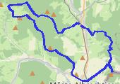 Třemešná - Kraví hora - Třemešná - mapa trasy gps - marsz