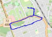 Trasa z dnia 2014-09-29 18:11 - mapa trasy gps - bieganie