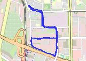 Trasa z dnia 2014-10-09 23:10 - mapa trasy gps - bieganie