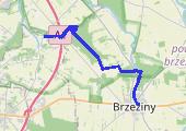 Trasa z dnia 2014-10-12 15:54 Brzeziny -  - mapa trasy gps - marsz