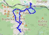 Skały Adrspaskie - mapa trasy gps - wędrówka