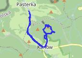 Karłów, Szczeliniec Wielki, Pasterka - mapa trasy gps - wędrówka