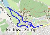 Kudowa-Zdrój - mapa trasy gps - spacer