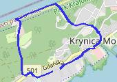 Krynica Morska - mapa trasy gps - spacer