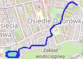 Bieżnia - mapa trasy gps - bieganie
