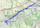 Trasa z dnia 2014-10-24 19:31 - mapa trasy gps - rower miejski