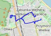 Trasa z dnia 2014-10-25 10:39 - mapa trasy gps - rower miejski