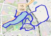 Trasa z dnia 2014-10-25 17:24 - mapa trasy gps - nordic walking