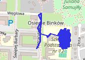 Trasa z dnia 2012-11-10 18:48 - mapa trasy gps - marsz