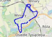 Trasa z dnia 2014-10-27 19:50 - mapa trasy gps - nordic walking