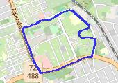 Trasa z dnia 2014-10-28 19:54 - mapa trasy gps - bieganie
