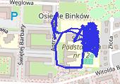 Trasa z dnia 2012-11-12 18:23 - mapa trasy gps - marsz