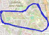 Trasa z dnia 2014-10-30 19:55 - mapa trasy gps - bieganie