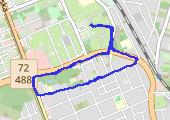 Trasa z dnia 2014-10-31 20:56 - mapa trasy gps - bieganie