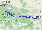 Jezioro Gościąż 2014-11-04 13:40 - mapa trasy gps - rower górski