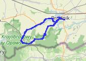 Trasa z dnia 2014-11-02 11:26 - mapa trasy gps - rower trekkingowy