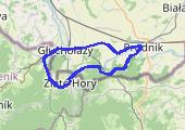 Czech Odwrotnie  - mapa trasy gps - rower górski
