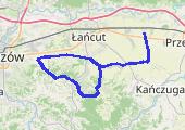 Trasa z dnia 2012-11-18 19:45 MAGDALENKA - mapa trasy gps - rower trekkingowy