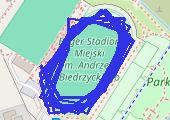 dzien 19 - mapa trasy gps - bieganie